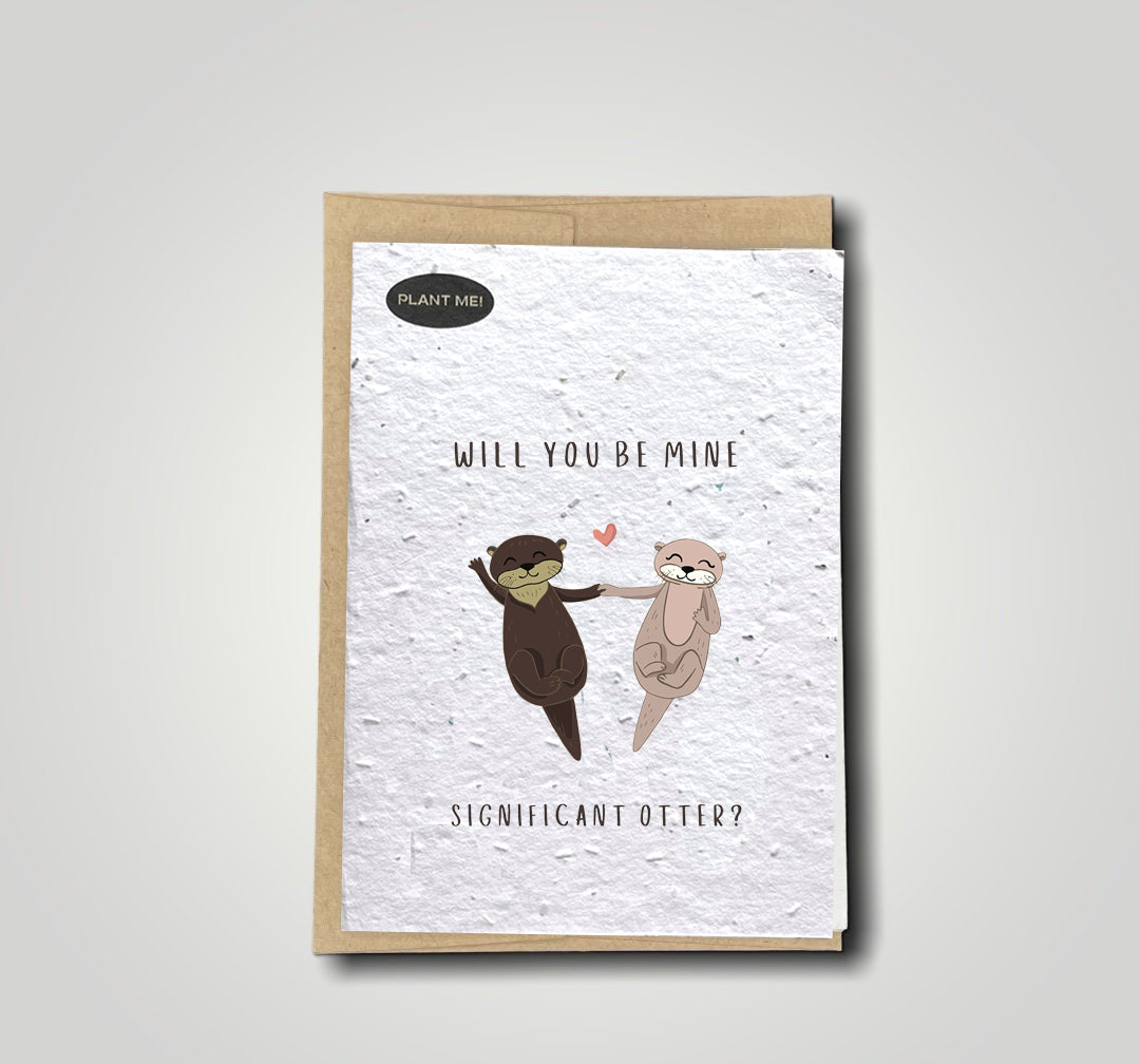 Excited to share the latest addition to my # shop: You're My Significant  Otter Valentines Card