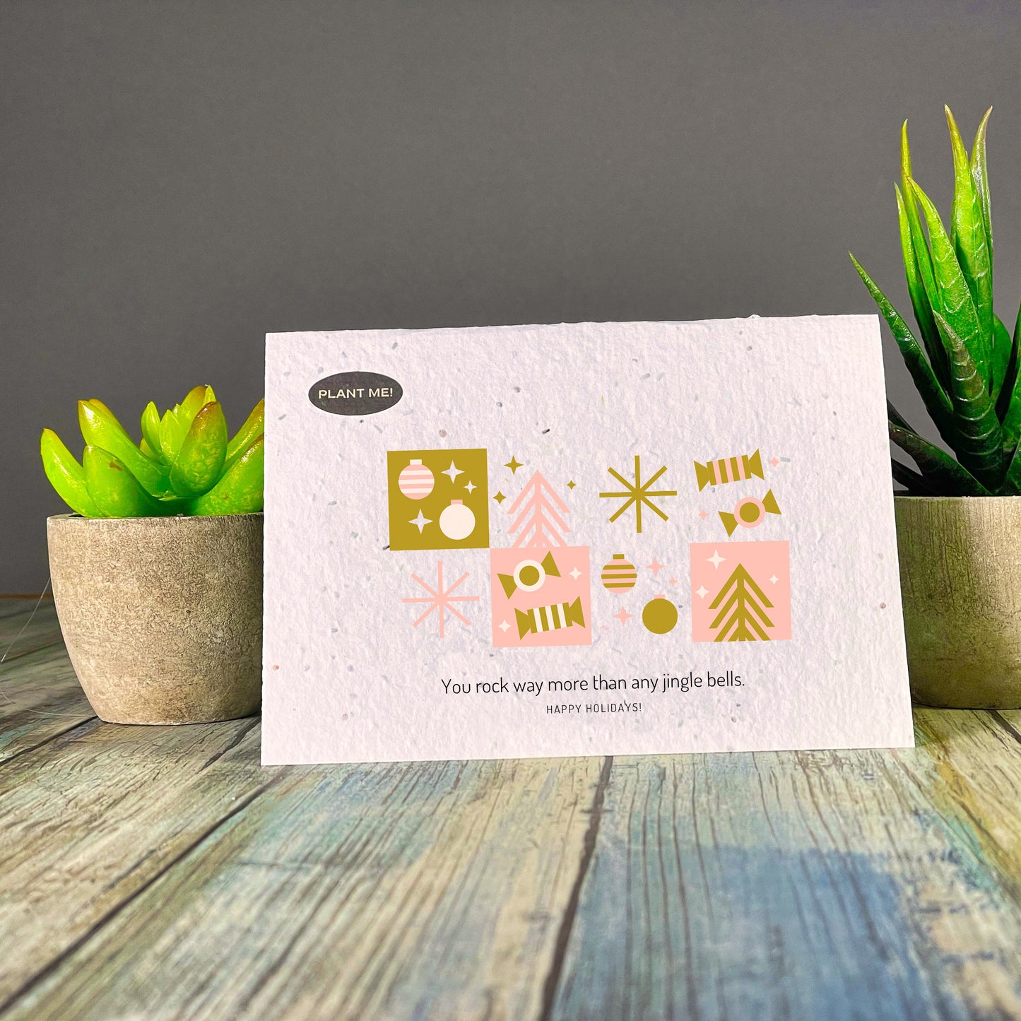 You Rock More Than Jingle Bells Plantable Greeting Card